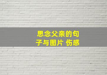 思念父亲的句子与图片 伤感